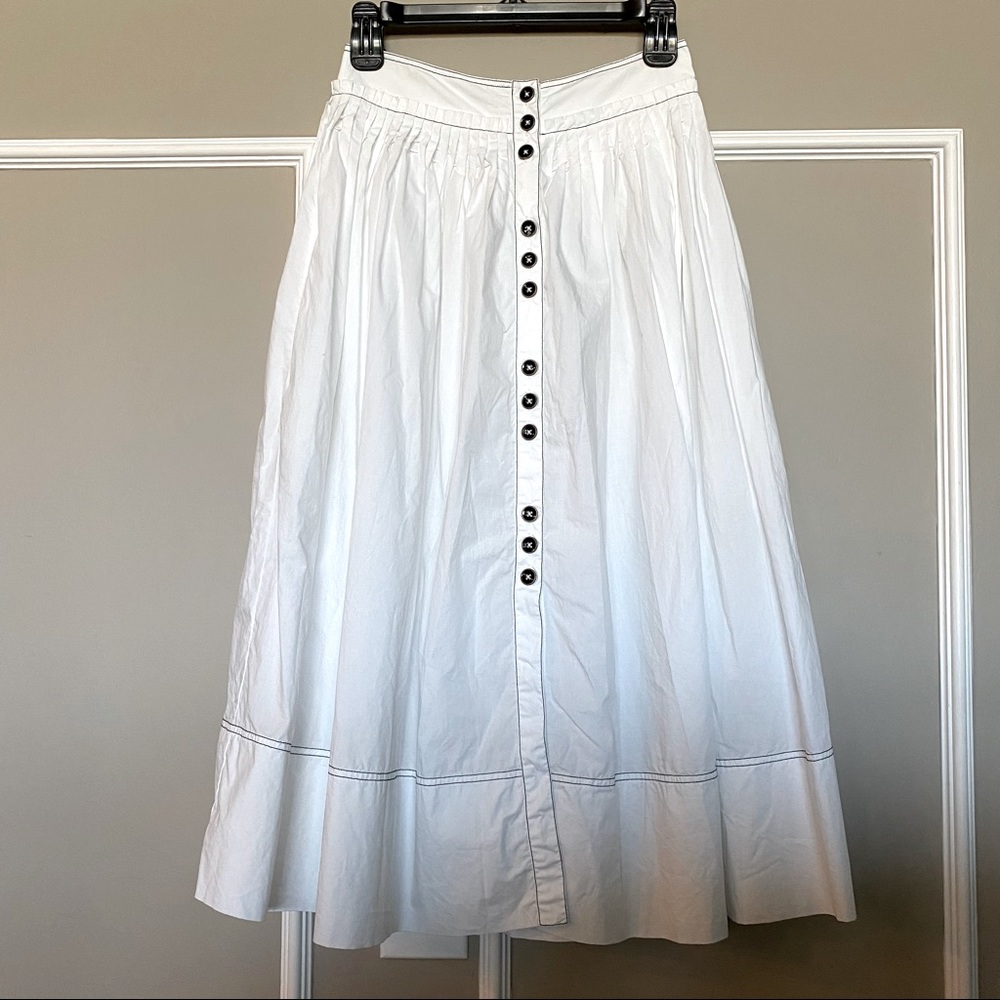 Ulla Johnson White Midi Skirt